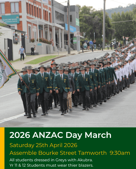 Anzac Day March 2026 Tamworth