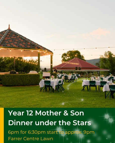 Year 12 Mother and Son Dinner