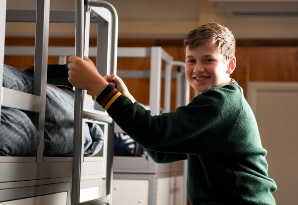 Boarder on student bunks